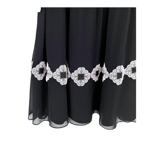 Ted Baker London AVIANAH Applique midi skater dress Lace Trim Fit Flare 1 USA 4 - Picture 7 of 16